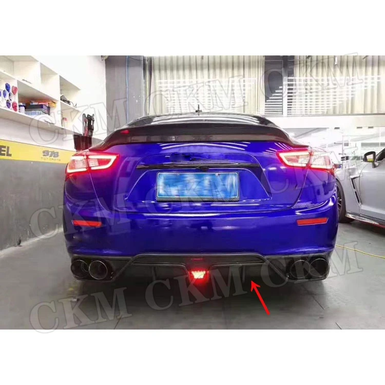 Задний диффузор для губ спойлер Защита бампера из углеродного волокна Maserati
