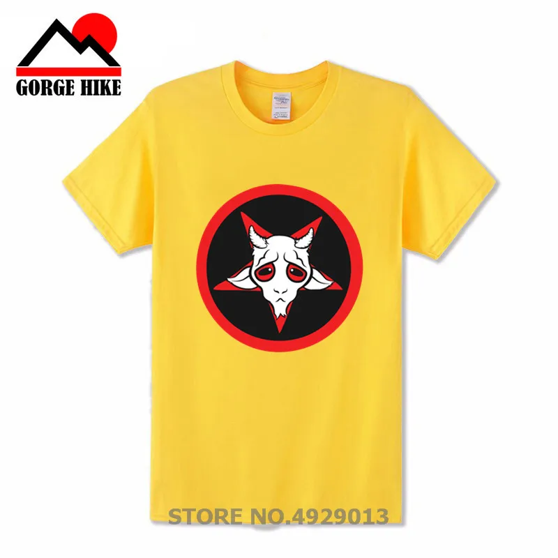 Футболка с изображением демона Бафомета-сиджила зла сатаны козьей головы Божьей