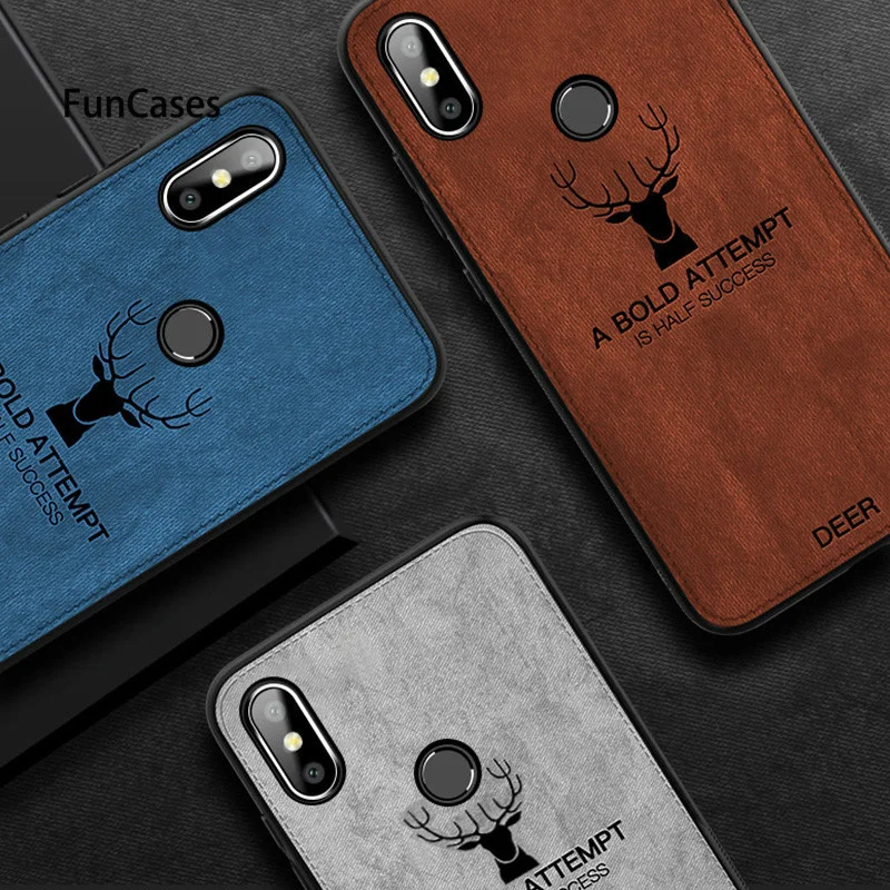 Тканевый чехол с оленем для Xiao mi Red 6 Pro 6A S2 Note 5 Plus 4X s Xiaomi Mix 2 2S Max 3 8 Lite SE 6X