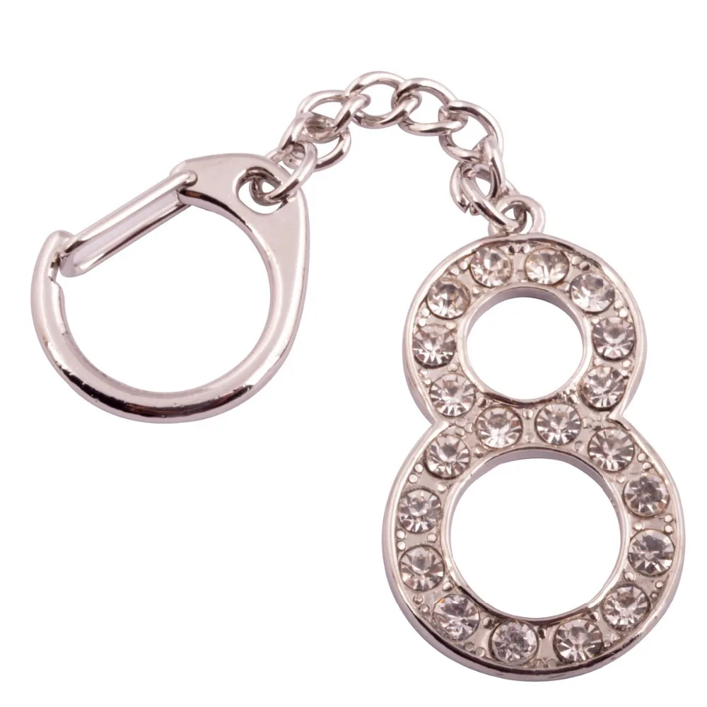 

Bejeweled Period of 8 Keychain or Amulet Free Shipping to Worldside W1038