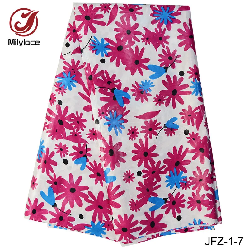 Африканский Базен brode хлопчатобумажной ткани высокого качества красивый цветок