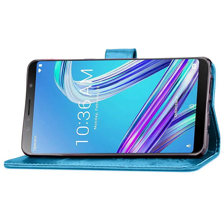 Чехол-книжка для Asus Zenfone Max Pro M1 ZB602KL 6 0 дюйма чехол телефона из искусственной кожи