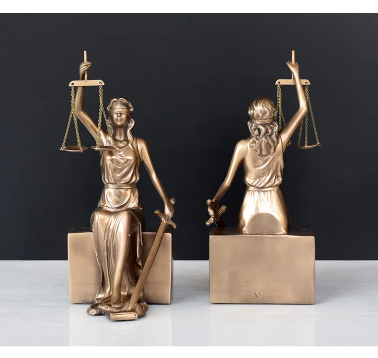 Имитация меди justice статуэтку богини книга файл офисное украшение ярмарка justice goddess подарок