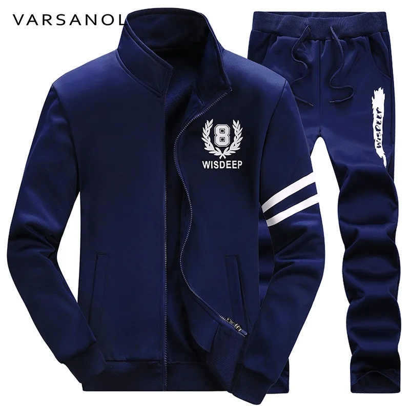Varsanol мужские seatershirts Наборы для ухода за кожей Костюмы осенний комплект с капюшоном толщиной Брюки для девочек 2 шт. Повседневное Треники Костюмы спортивные костюм