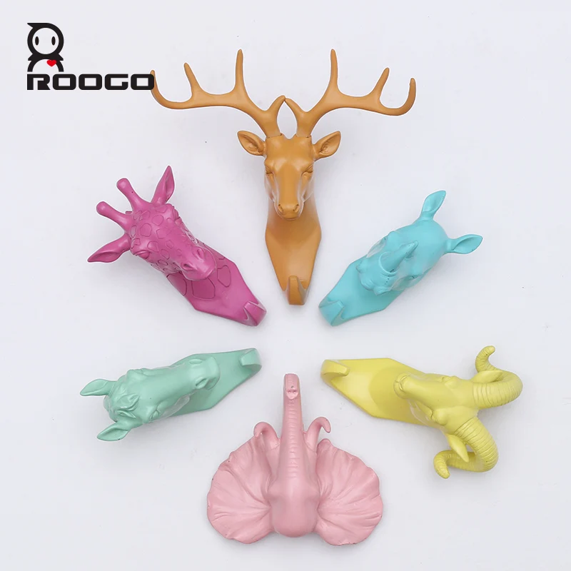 Вешалка для ключей Roogo настенная вешалка с оленем пальто аксессуары украшения