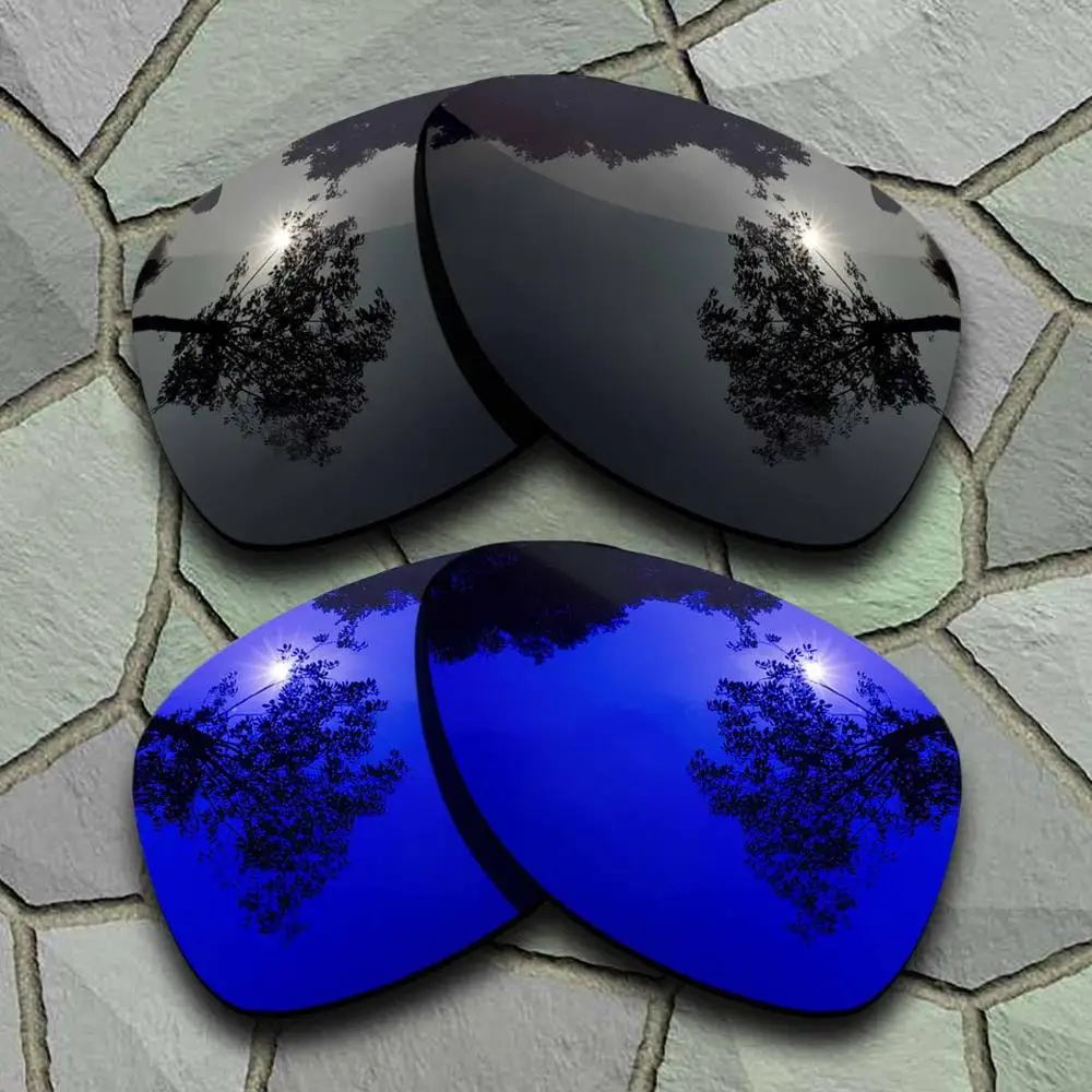 Black-Violet Blue Солнцезащитные очки поляризованные Сменные линзы для Окли отправка 2-сортов - Цвет линз: Black-Violet Blue