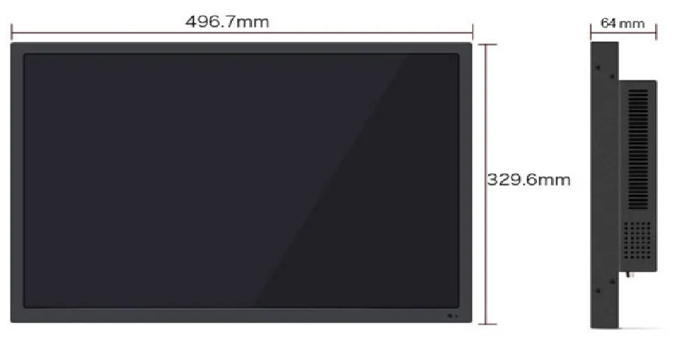 21.5 inch HD LED industrial dsecurity monitoring LCD Screen Monitor Display with Wall Hanging | Безопасность и защита
