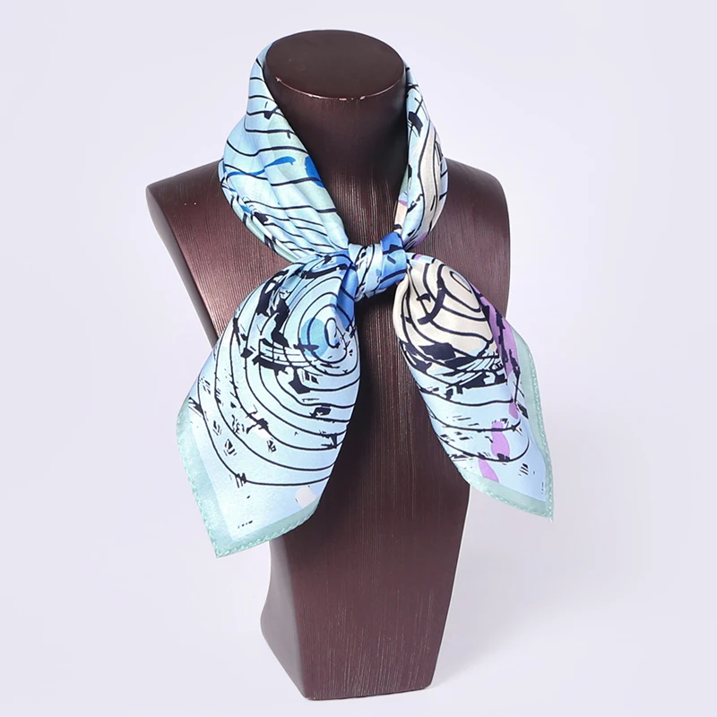 100% шелковый квадратный шарф женские модные мини шарфы для элегантной леди ручная