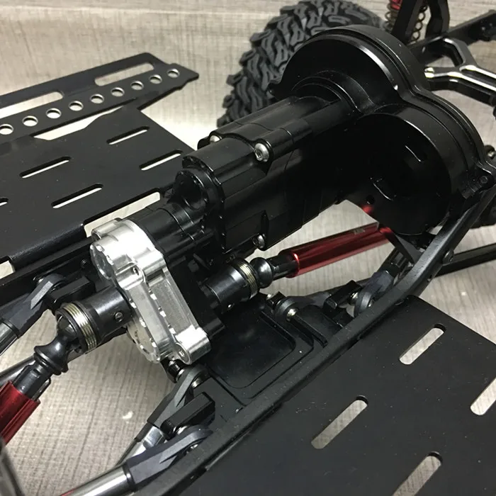 

1PC Metal Upgrade Split Gear Box Reverse Transfer Transmission Gearbox for RC Car Model Axial scx10-ll 90046 Spare Parts