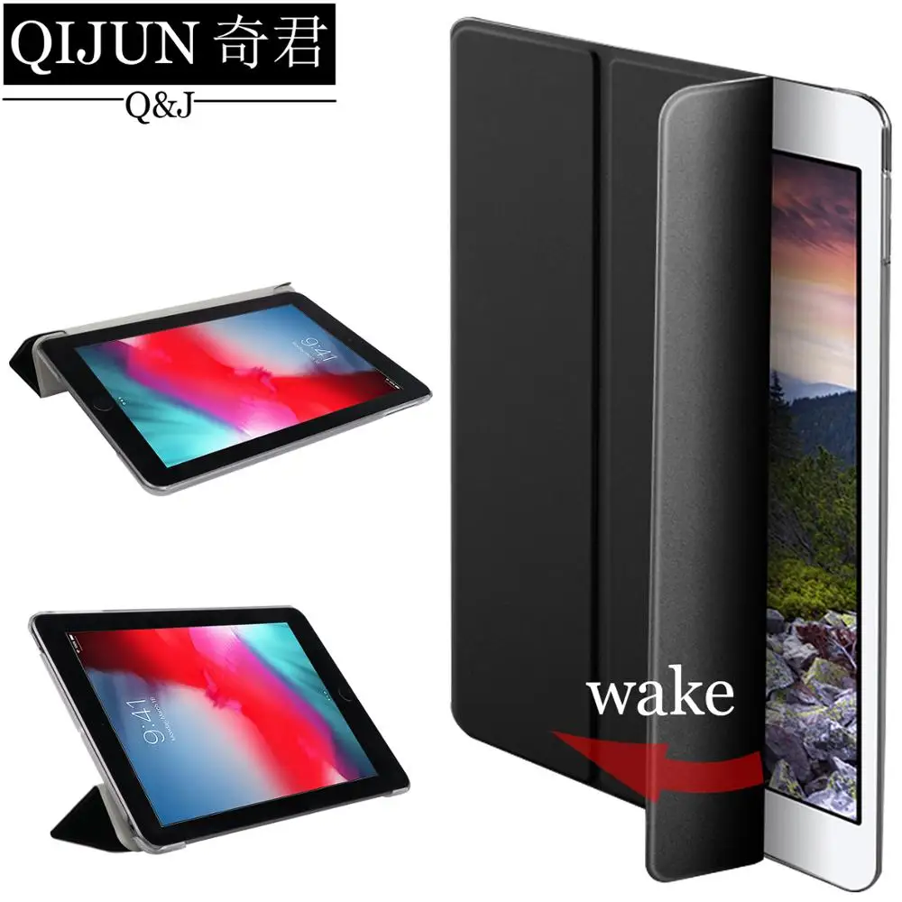 

QIJUN tablet flip case for Huawei MediaPad M5 Lite 10.1" Smart wake UP Sleep leather fundas fold Stand cover for BAH2-W19/L09