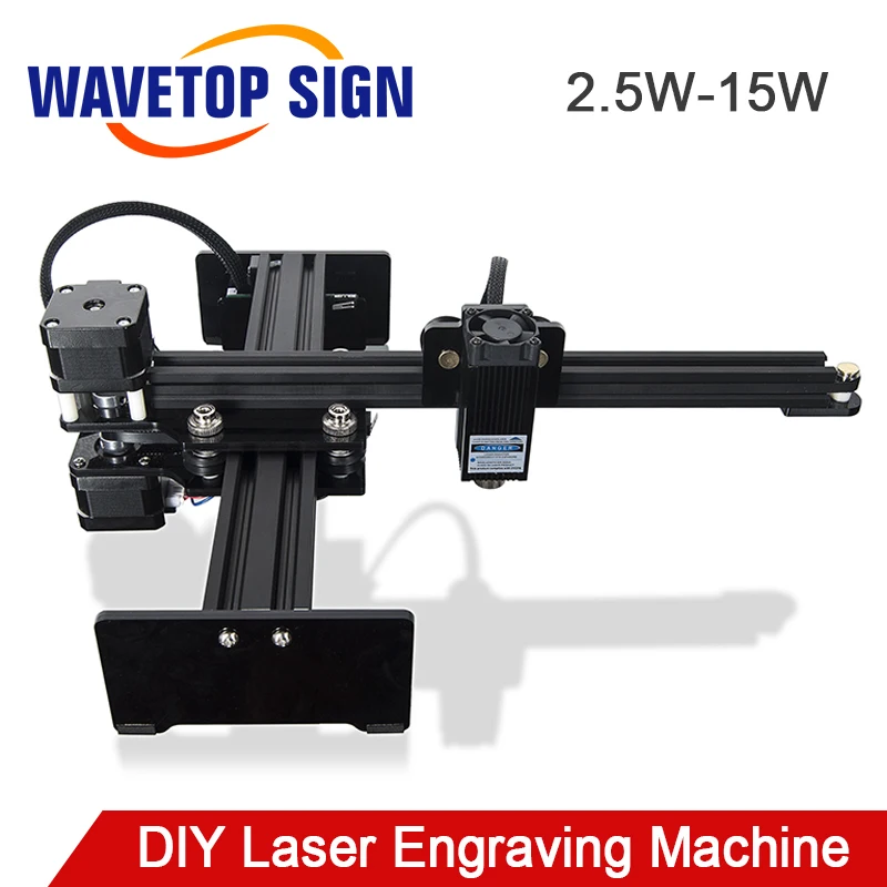 WaveTopSign маленький Diy лазерный гравировальный станок 2 5 Вт 15 полностью