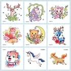 Rocooart, Мультяшные животные, тату, детские поддельные татуировки, единорог, медведь, Временные татуировки, наклейки для боди-арта, Детские флеш-татуировки