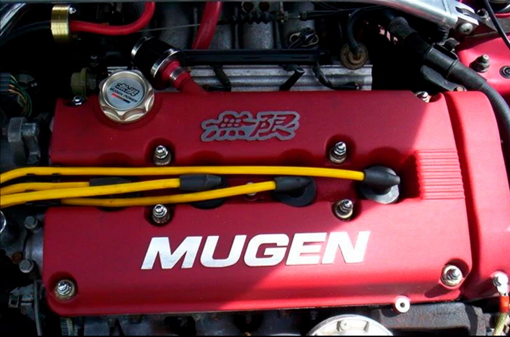 MUGEN стиль красный рокер двигателя клапан крышка для Honda B16A B17A B18C двигатель VTEC