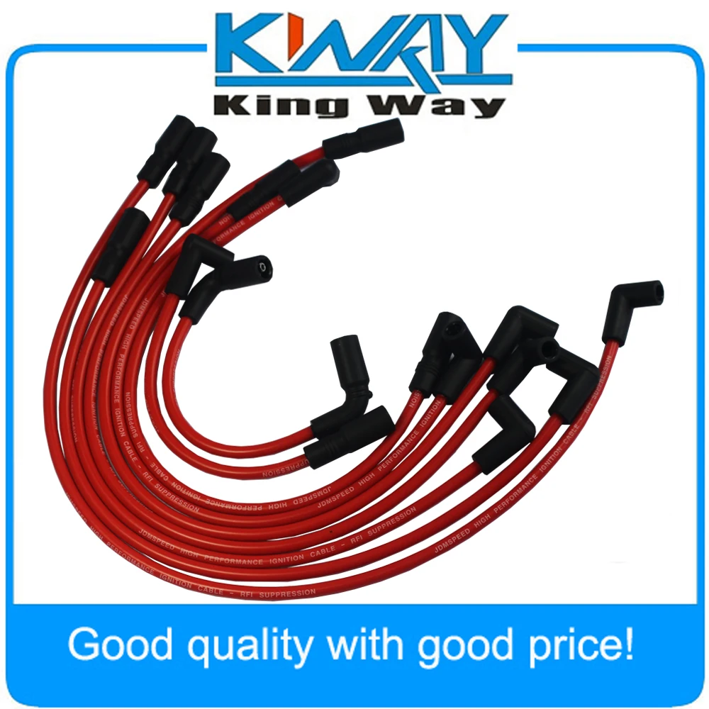 

JDMSPEED High Performance Spark Plug Wire Red Fits For Chevrolet GMC 4.3L Vortec V6 1996-2014