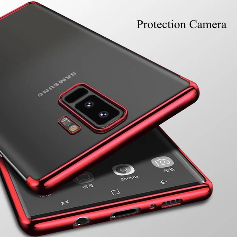 Чехол для Samsung Galaxy S8 S9 Plus Note10 pro Note 8 Прозрачный чехол 9 S7 Edge S10 5G J5 J7 чехлы | Мобильные