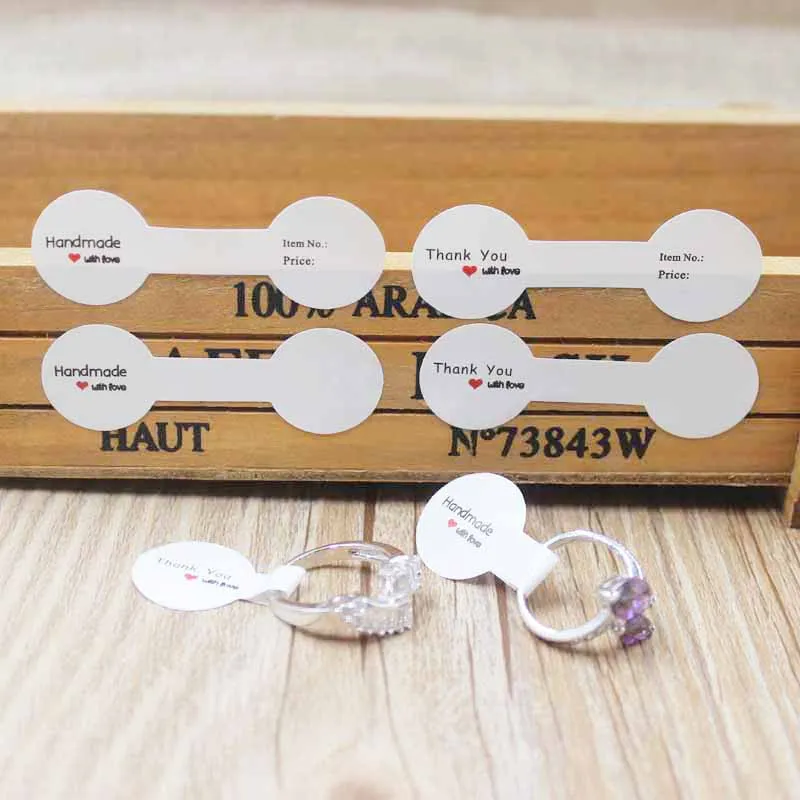 6*1 20 см самоклеющиеся спасибо кольцо ценовые этикетки теги белый/крафт размер