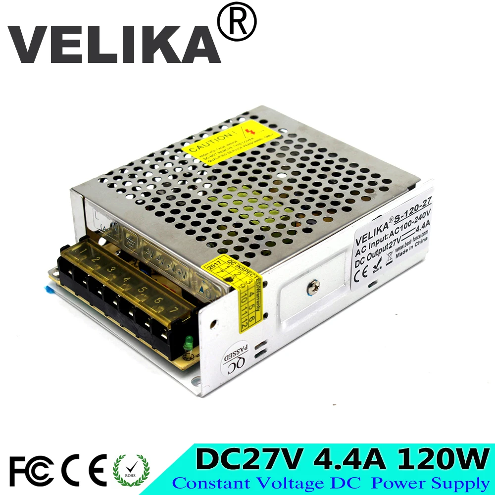 Универсальный DC27V 4.4A 120 Вт импульсный источник питания Светодиодный