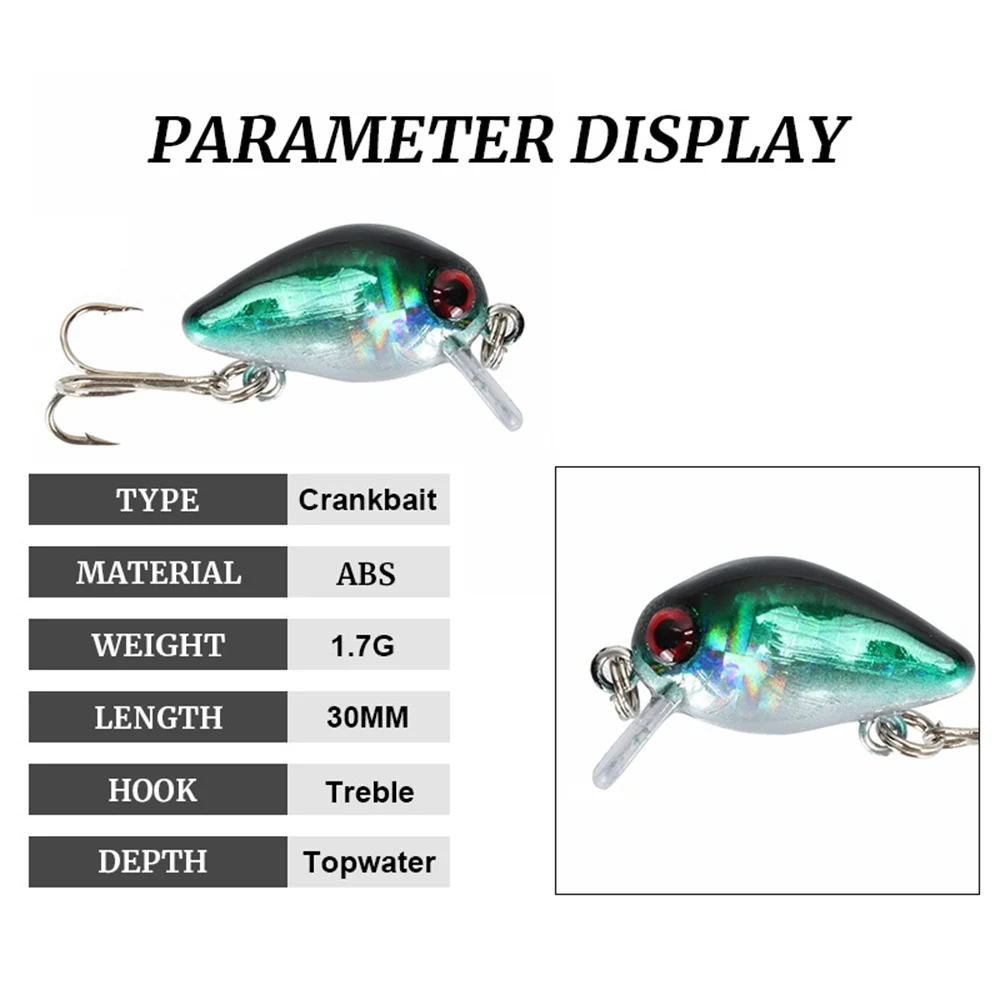 Викторсенс Crankbait рыболовные приманки 3 см 1 7 г Topwater Isca Minnow жесткая приманка воблер
