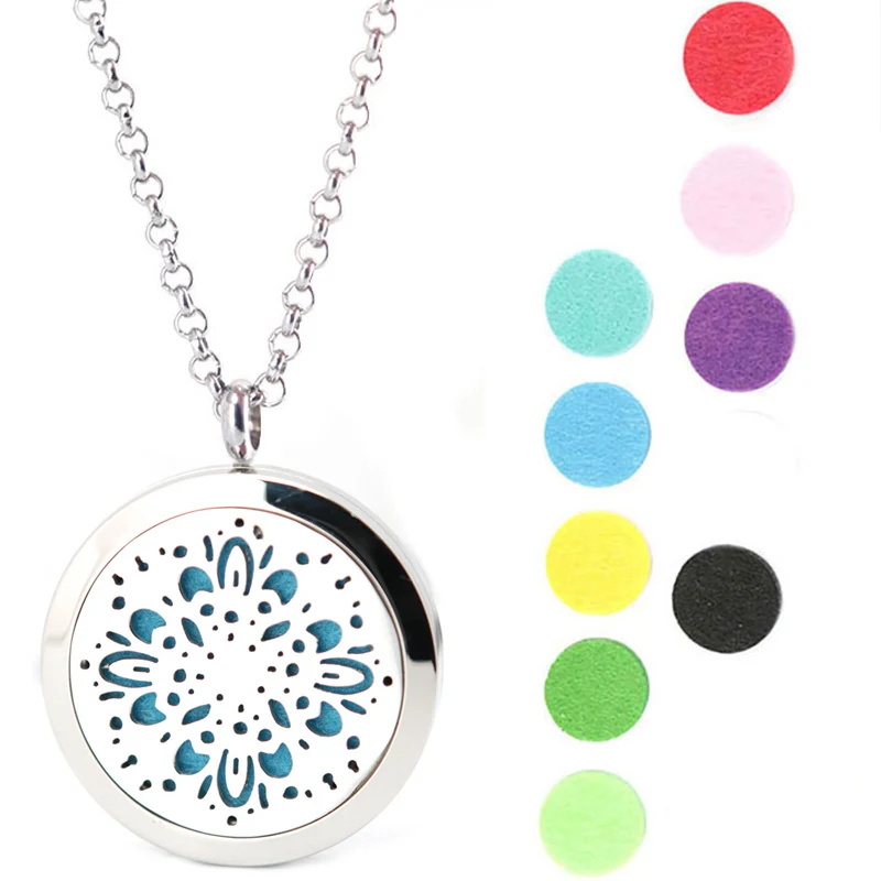 Подвеска из нержавеющей стали для ароматерапии с цепочкой 10 шт.|diffuser locket|perfume