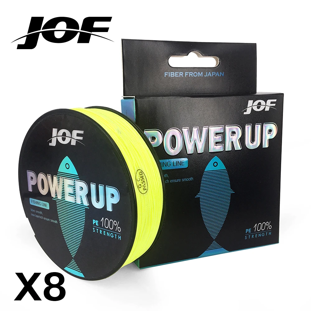 JOF 100 м 8 нитей многонитевая рыболовная леска плетеная серия POWER UP|Рыболовные