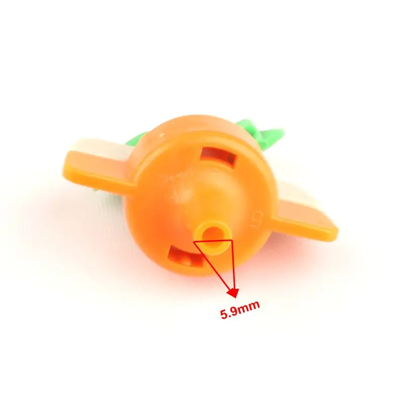 60 шт зеленый большой палец 360 градусов свободный вращающийся микро-сопло