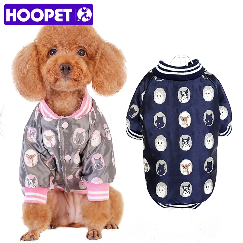 HOOPET Dog Pet Warm Winter Coat Jacket Animal Print Soft Fleece Puppy Hoodie Clothes Supplies|dog puppy clothes|puppy coatpet dog warm clothes |