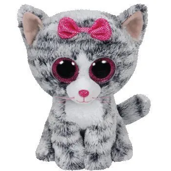 Kiki Cat Большие глаза мягкие животные плюшевые игрушки 15 см кошки Единорог Сова собака Леопард Пингвин, лиса печать корова коала призрак мышь - Цвет: Kiki Cat