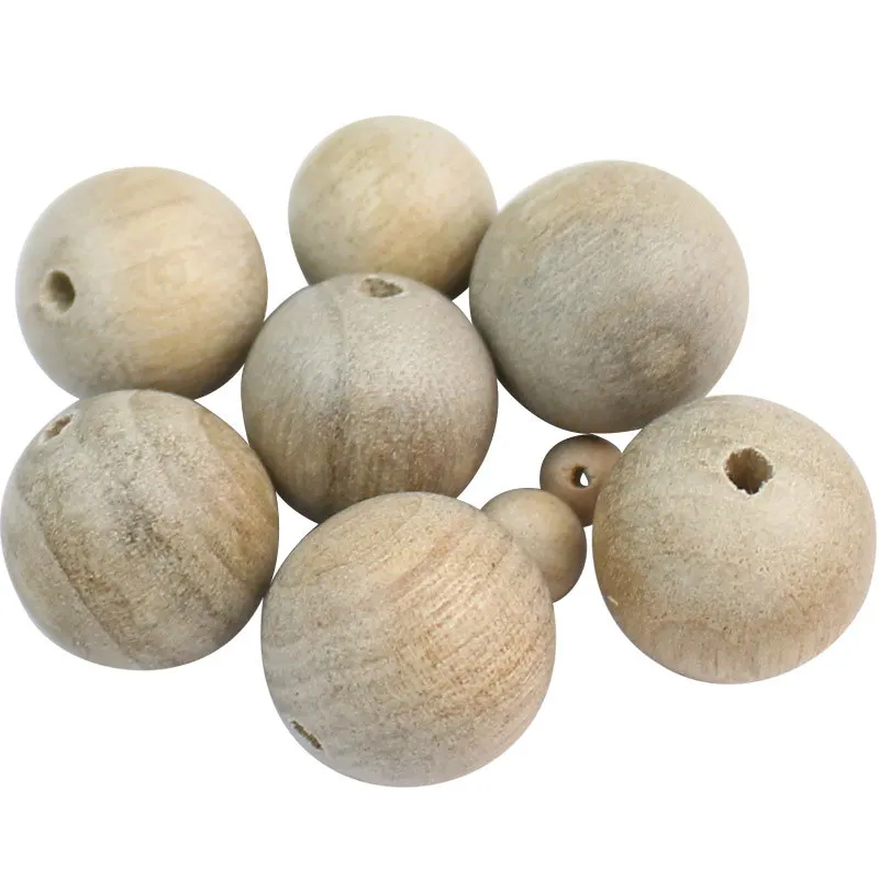 30pcs/lot High Quality Natural Camphor Wood Ball Beads 6-20mm Buddhism Wooden Spacer Charm DIY Bracelets Jewelry Making | Украшения и