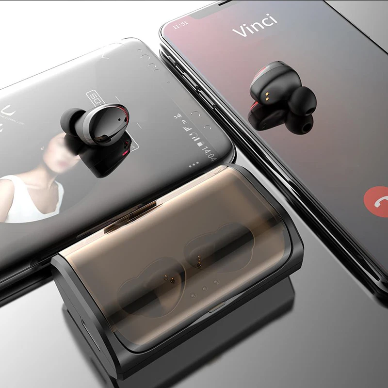 Беспроводные наушники TWS IPX6 водонепроницаемые спортивные Bluetooth V5.0 гарнитура с