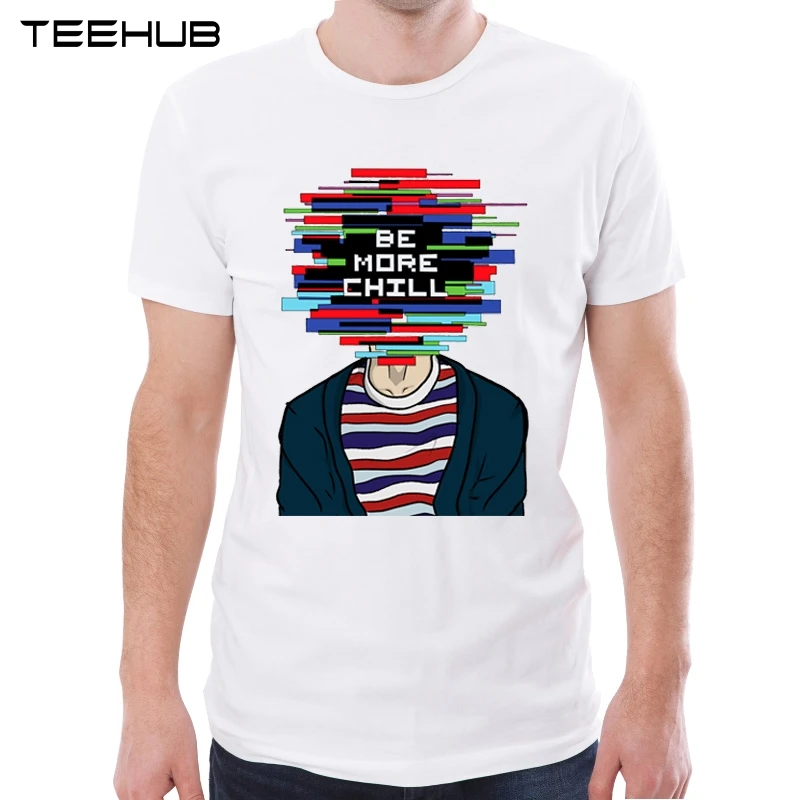 Мужская футболка с абстрактным дизайном TEEHUB Повседневная Мягкая круглым вырезом
