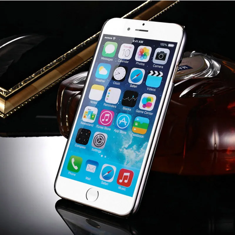 Ретро Жесткий Чехол для iPhone 6 6s 4 7 &quotдюймов Роскошный PU кожаный + хромированный