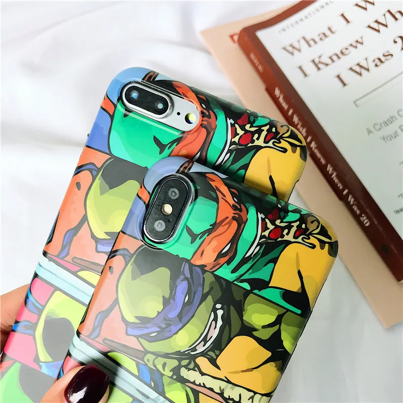 Подростковые мутанты Черепашки Ниндзя мягкая IMD крышка чехол для iPhone X XS Max XR 6 s 7 8