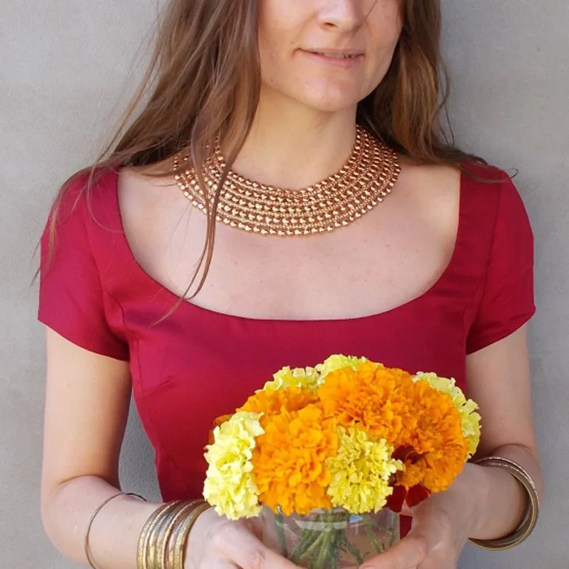 MANILAI массивные металлические заявление ожерелье для женщин шею воротник колье