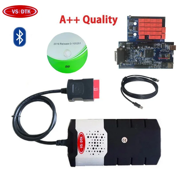 2018 hot sale! VD TCS CDP PRO with 2016.00/15R3 blue pcb v8.0 bluetooth vd ds150e cdp car truck diagnostic tool for delphis |