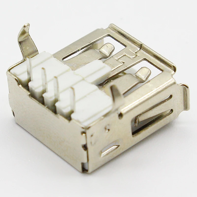 10 шт./лот USB 2 0 4 контактный гнездовой разъем типа A G54 фута 90 градусов для передачи