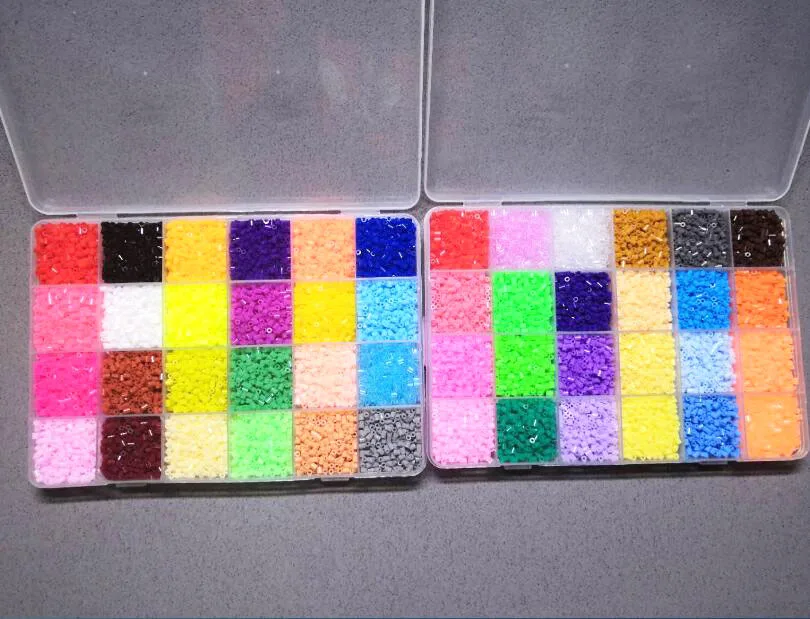 48 цветов Хама бусины 2,6 мм дополнение Perler бусины 2,6 мм Заправка с аксессуарами DIY креативные бусины 3D головоломка Artcraft подарок