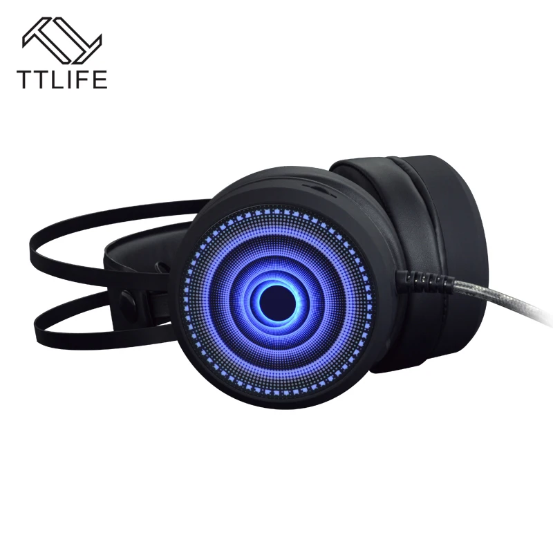 TTLIFE За-Ear Стерео Игры Гарнитура Объемного Звука Pro Наушники с Функция вибрации