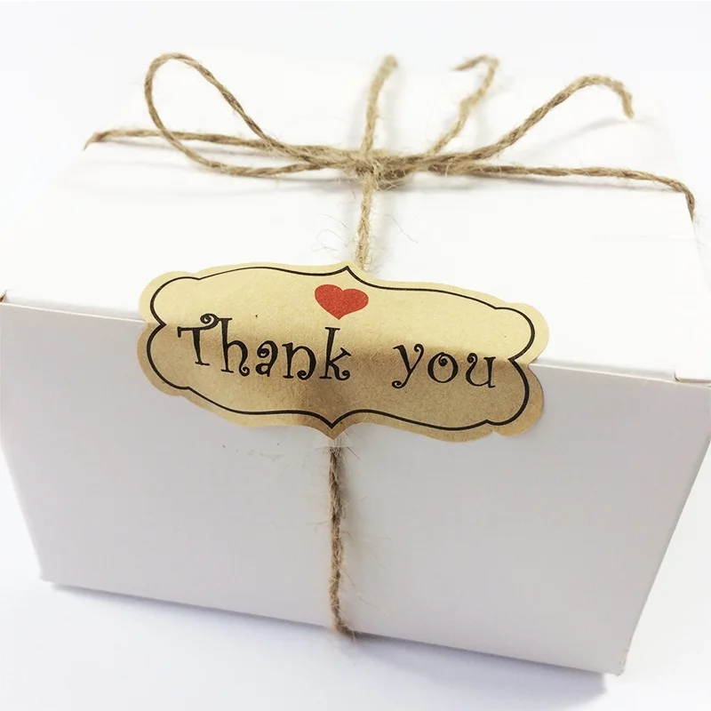 80 Pcs/lot Vintage Thank You With Red Heart Sealing Paste DIY Gift Wrap Decorative Stickers Wedding Packaging Label Party|stickers cute|stickers