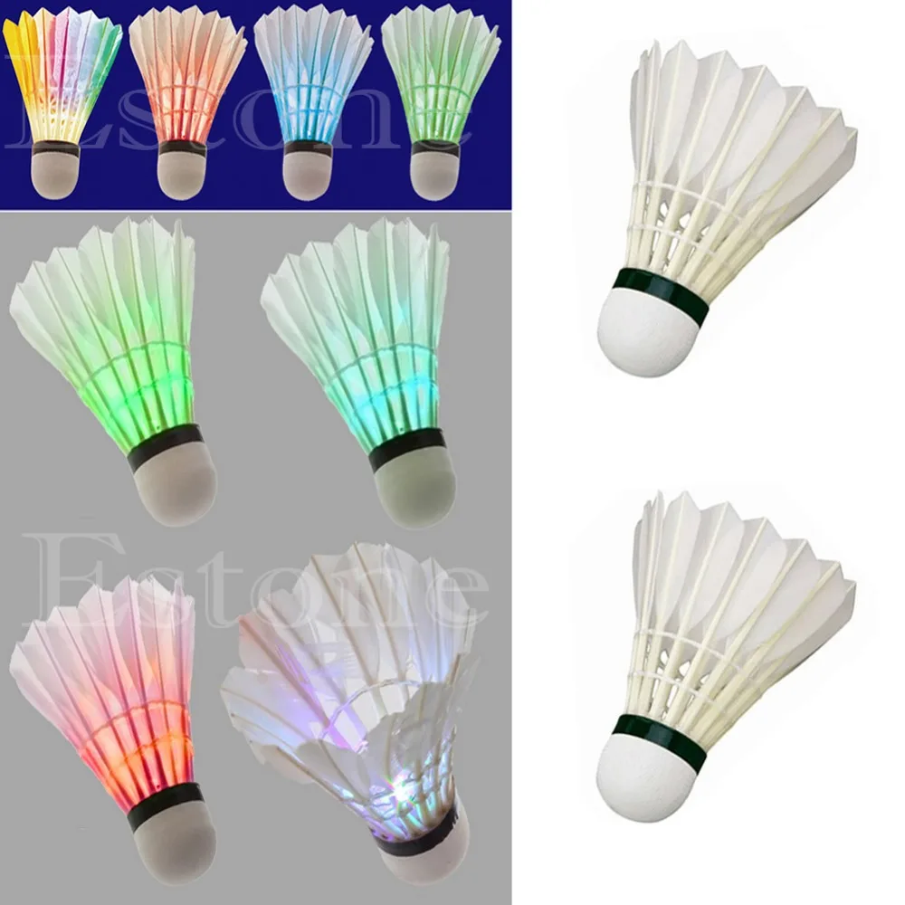Новый яркий светодиодный Волан для бадминтона 4 шт.|led badminton shuttlecock|badminton shuttlecocklight |