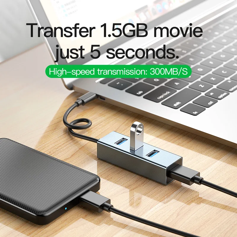 MSVII 4 порта мини-usb-концентратор высокоскоростной разветвитель USB 3 0 для Apple Macbook Air