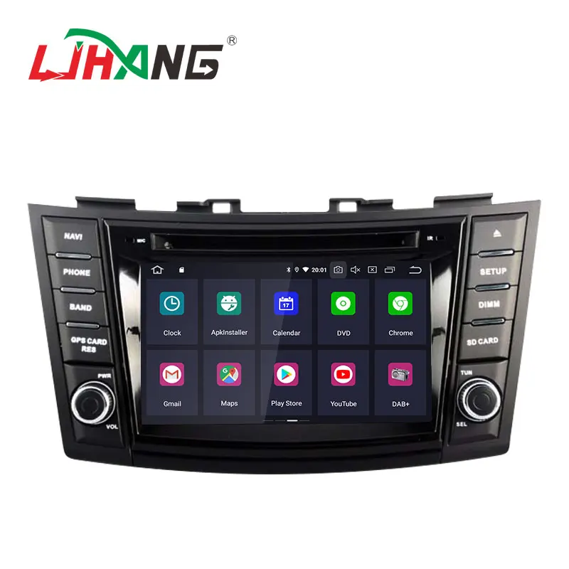 Автомобильный DVD-плеер LJHANG Android 10 для Suzuki Swift 2011 2012 2013 2014 2015 Wi-Fi мультимедиа GPS