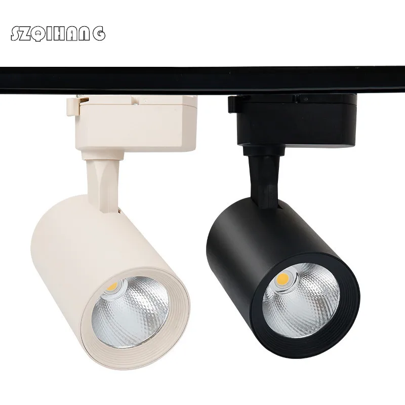 

LED Track Light 20W 30W COB Rail Spotlights Lamp Leds Tracking Fixture Spot Lights Bulb for Store Shop Mall Exhibition