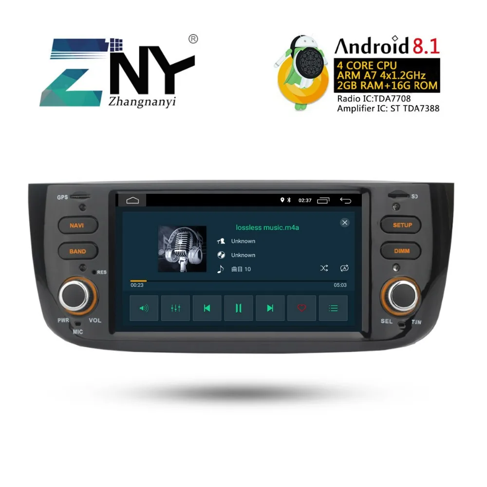 Android 8 1 автомобильный аудио видео для Fiat Grande Punto Linea 2012 2013 2014 2015 радио FM RDS Wi-Fi gps