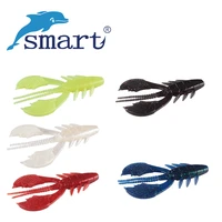 smart 5pcs craws soft baits 96mm 6 87g fishing lure silicone crawfish bass lures artificial wobblers leurre peche swimbaits