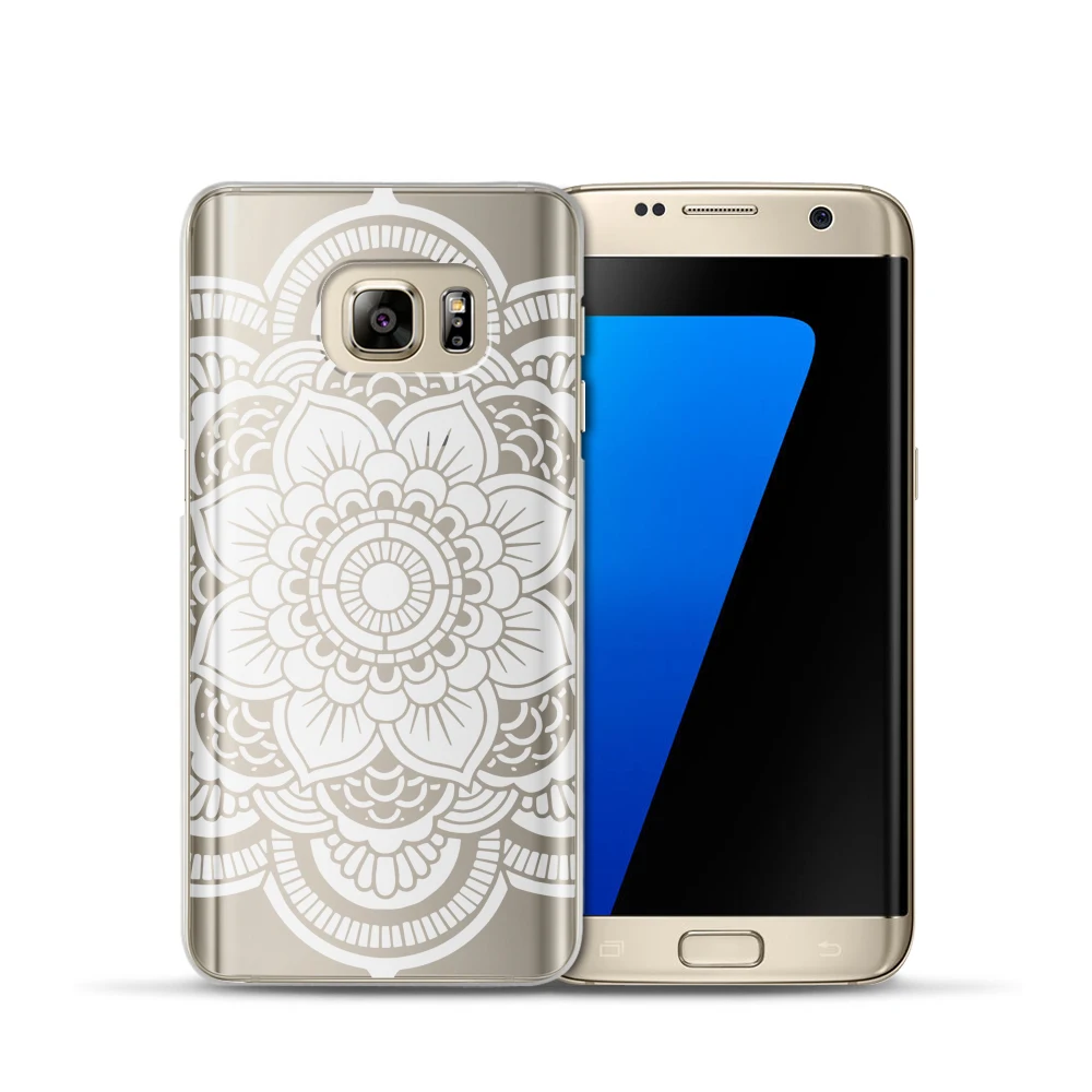 Floral Lace Mandala Case For Coque Samsung Galaxy S6 S7 Edge S8 S9 Plus J2 Prime J3 J5 J7 A3 A5 A7 15 2016 2017 Note 8 Cover |