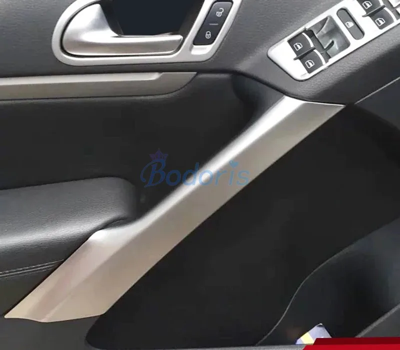 

Chrome Car Styling Interior Door Holder Trim Cover Panel 2009 2010 2011 2012 2013 2014 2015 For Volkswagen VW Tiguan Accessories