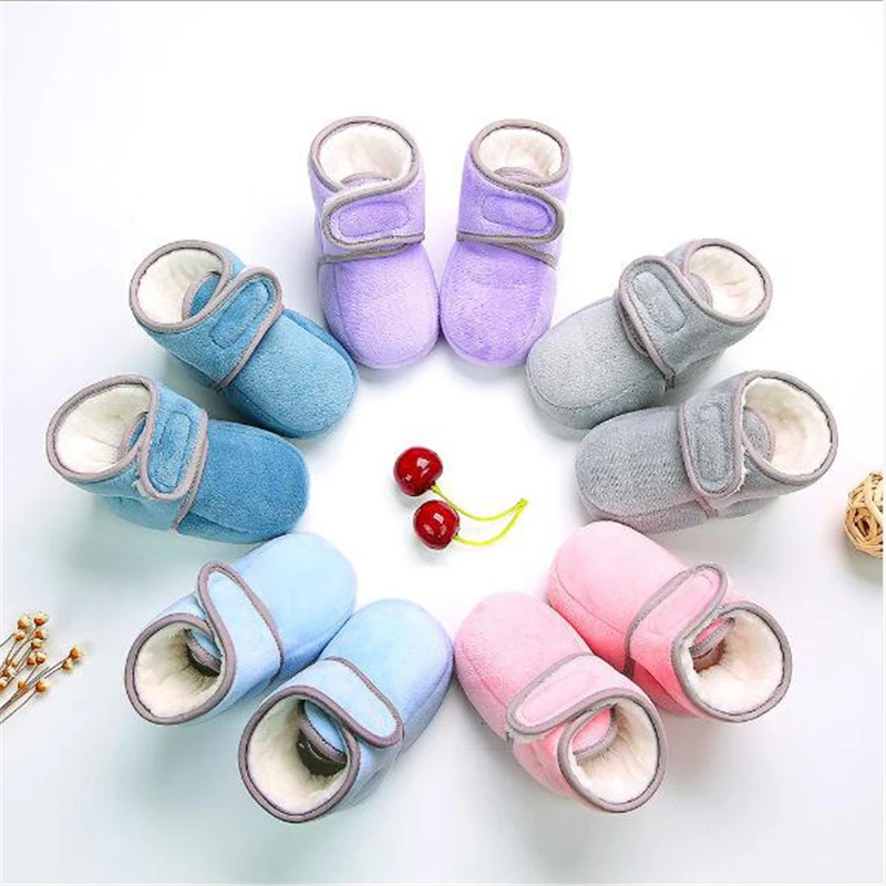 Детские сапоги зимние для новорожденных девочек и мальчиков теплые детские