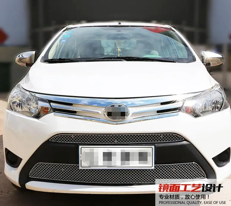 High quality Stainless steel modification car front grille racing grills grill cover for Vios 2014 2015 2016 2017 | Автомобили и