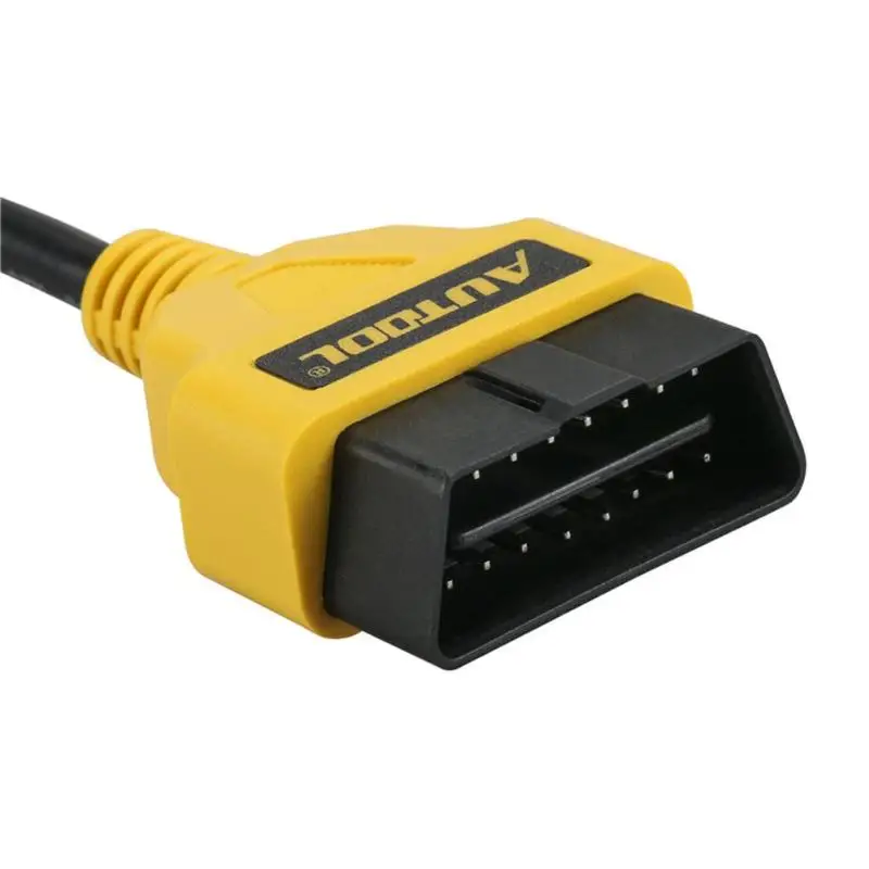 AUTOOL автомобиль OBD 2 II Удлинительный кабель Разъем 16Pin 14/30/150 см Авто OBD2 диагностический адаптер продлить провода для Старт X431 подушка безопасности