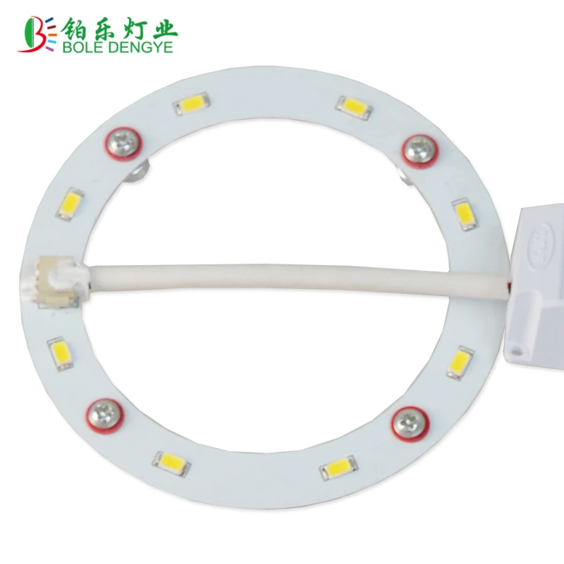 BOLEDENGYE 4 Вт 5 12 Светодиодная кольцевая панель круглый свет AC220V-240V SMD5730 теплый белый